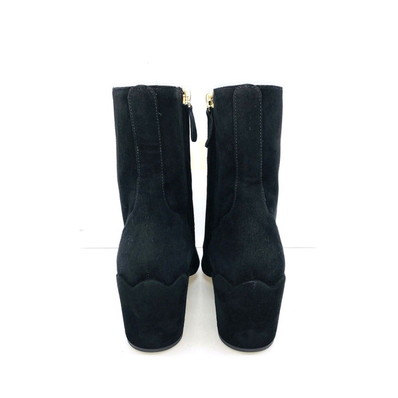 Chloe Lauren Suede Pointed Toe Ankle Boots - Black , US 7 / EUR 37 - Picture 5 of 11